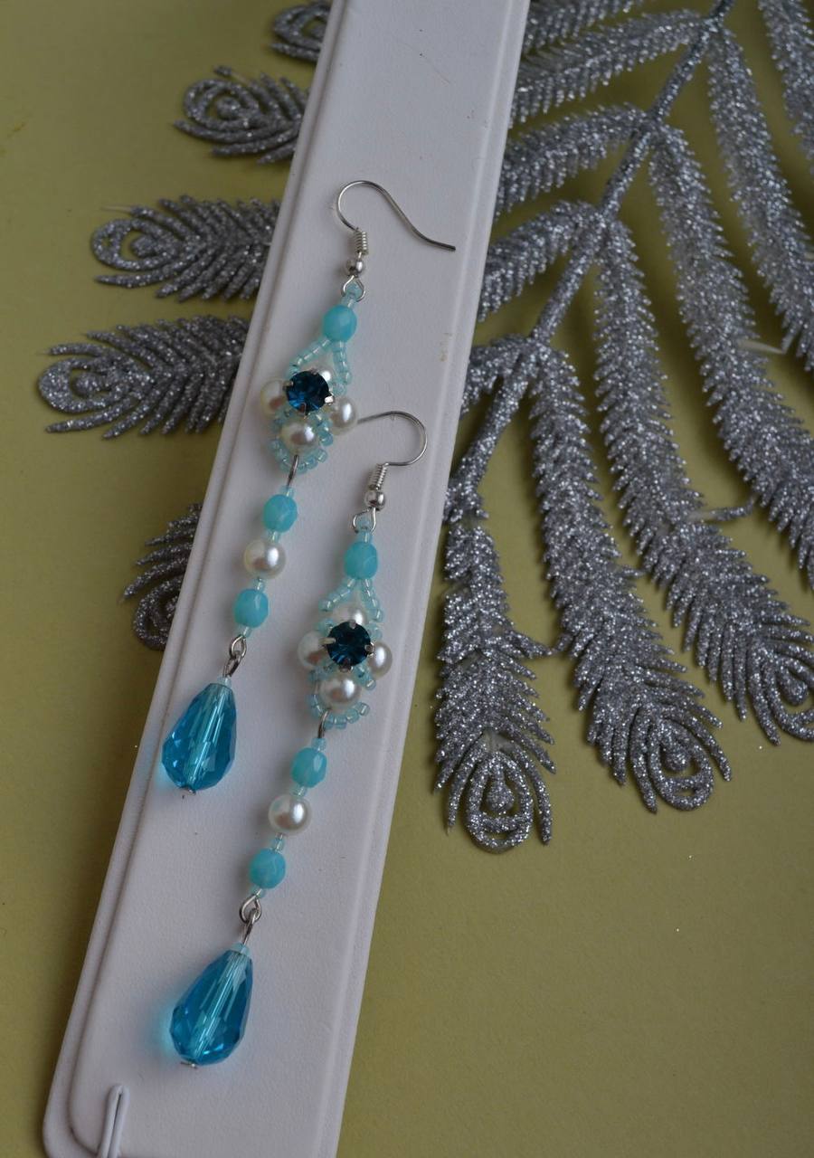 Aqua Lira Earrings